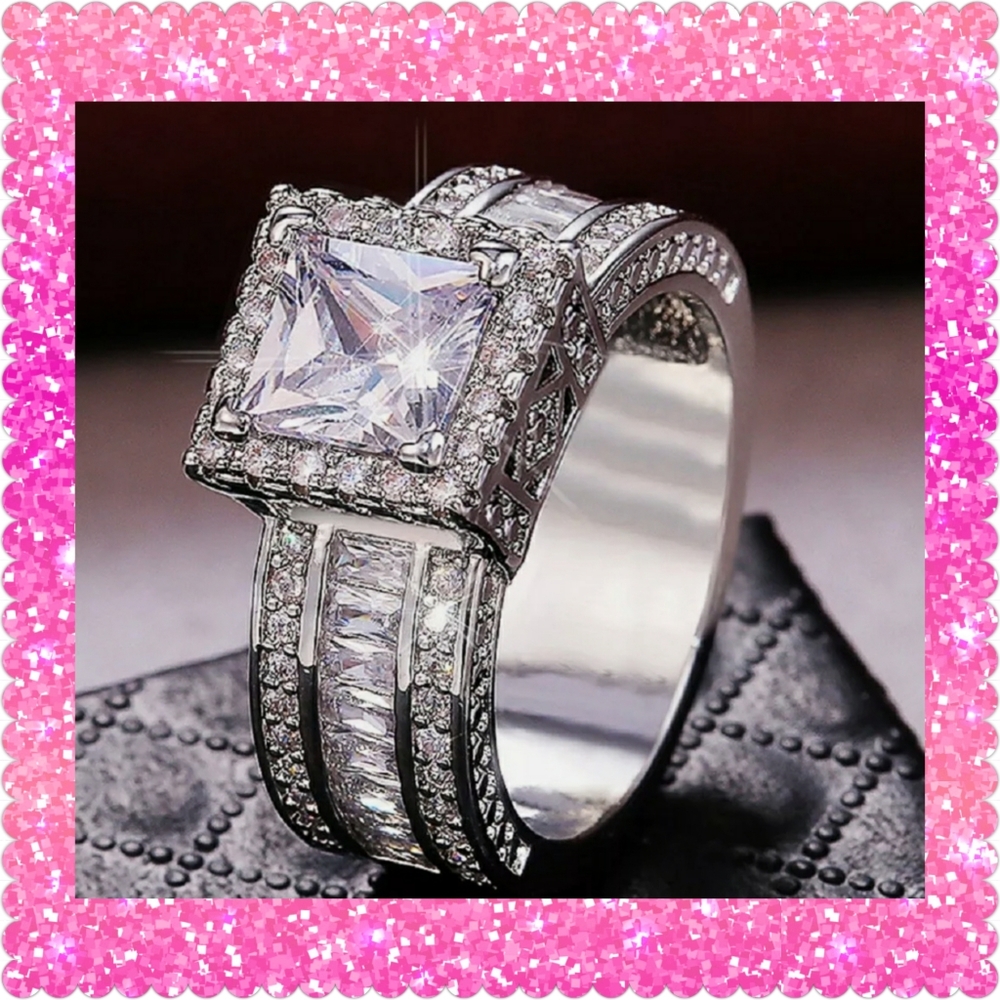 💕💕JUST IN💕💕14K White Gold Filled Sapphire - Picture 3 of 5